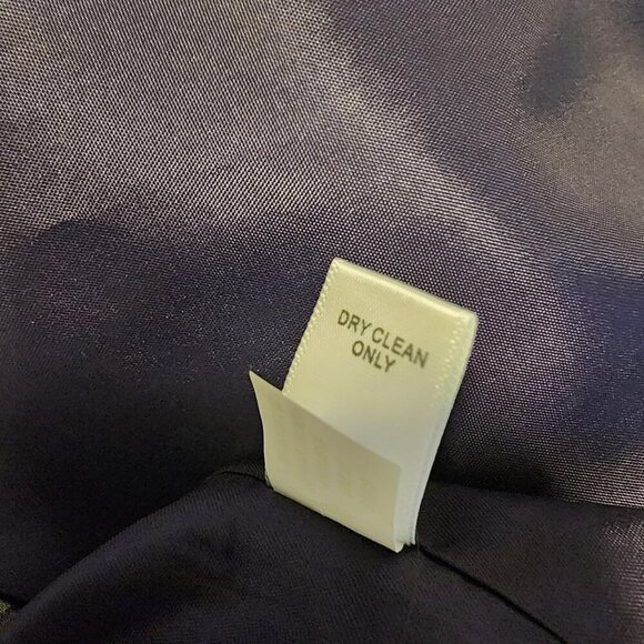 Banana Republic 10 Rayon Linen Sheath Dress Navy Floral Placement Print – EUC - Picture 6 of 9